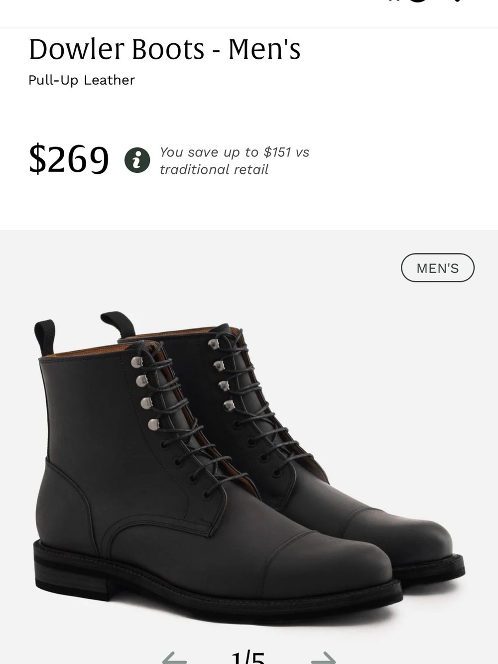 Beckett Simonon Dowler Boots Leather Black Matte size 8 Blake Stitch Like New